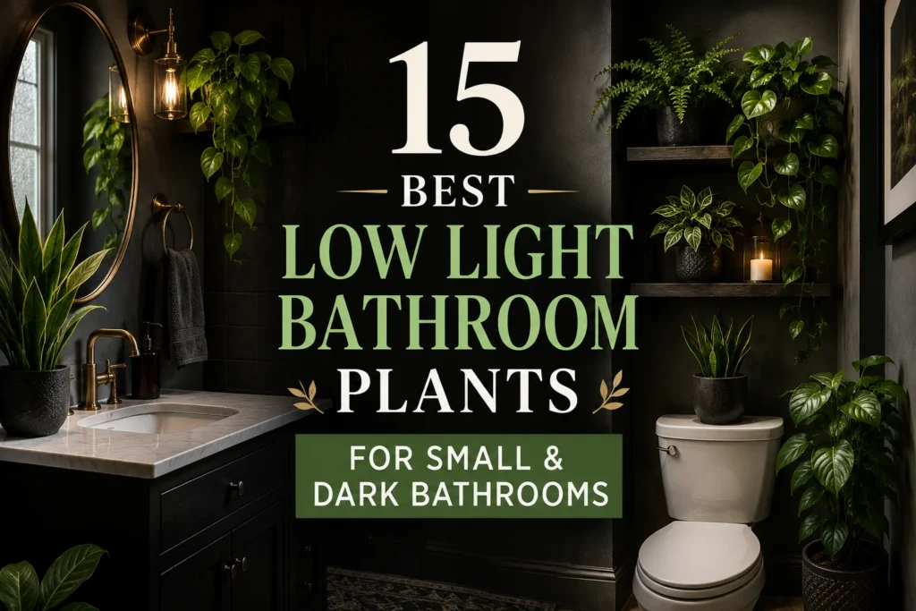 15 Best Low Light Bathroom Plants for Small & Dark Bathrooms