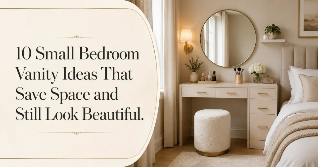 10 Small Bedroom Vanity Ideas That Save Space and Still Look Beautiful