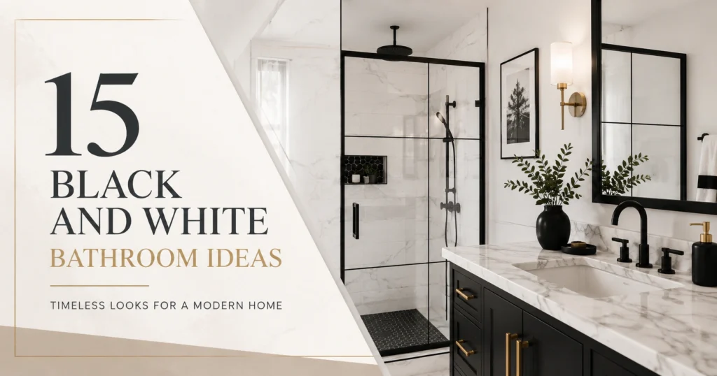 15 Stunning Black and White Bathroom Ideas for a Timeless Look